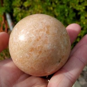 Uplifting & Motivating Peach Calcite Sphere